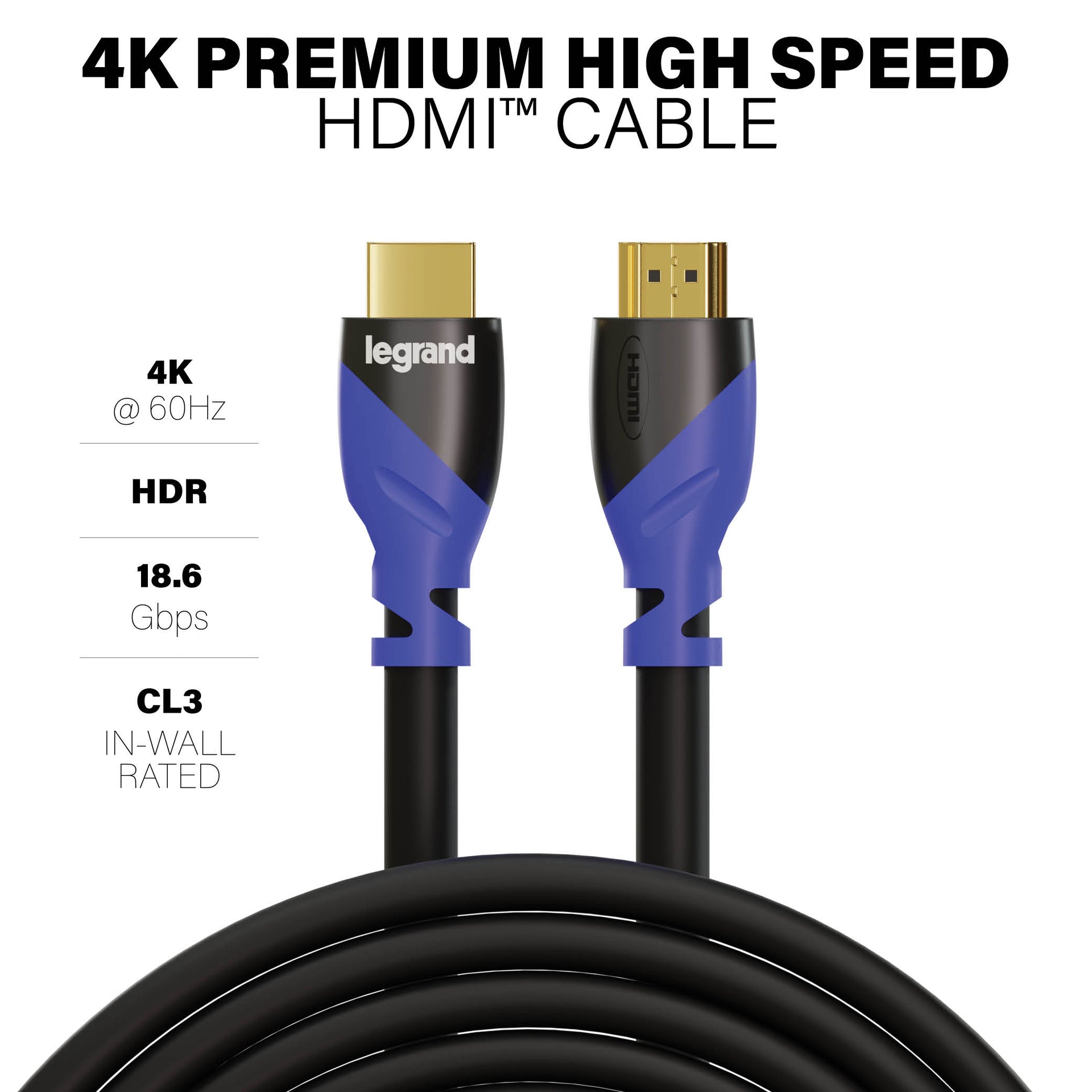 AC4K7MBK - On-Q - 4K Premium High Speed HDMI Cable 7meter