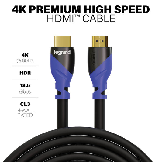 AC4K5MBK - On-Q - 4K Premium High Speed HDMI Cable 5meter