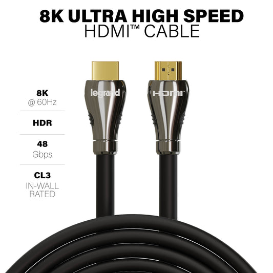 AC8K2MBK - On-Q - 8K Ultra High Speed HDMI Cable 2meter