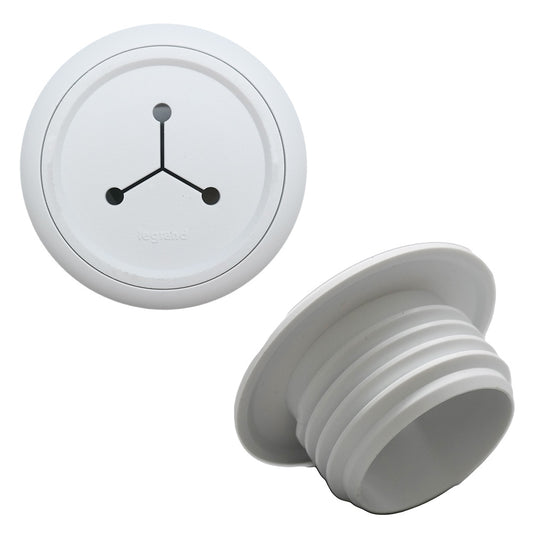 HT1015WH10PK - On-Q - Flexible Mini PassThrough Grommet 10 Pack