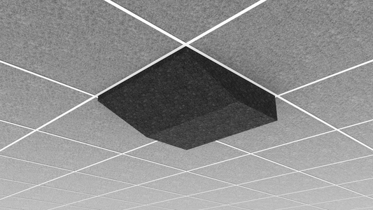 AUO22PT1G2CHG - Middle Atlantic - Ori Acoustic Ceiling Tile in Charcoal Gray Plateau 1 916 Layin