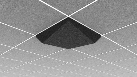 AUO22VY2G1CHG - Middle Atlantic - Ori Acoustic Ceiling Tile in Charcoal Gray Valley 2 1516 Layin