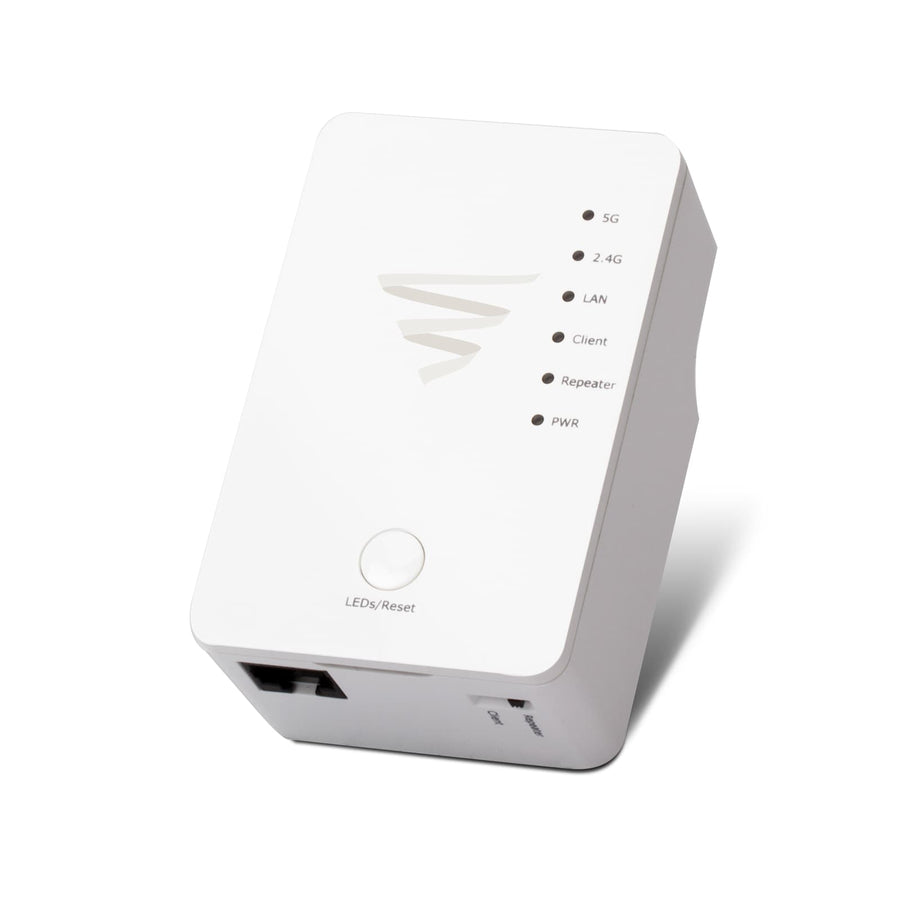 AC1200 WiFi Bridge + Range Extender with US Power Cord