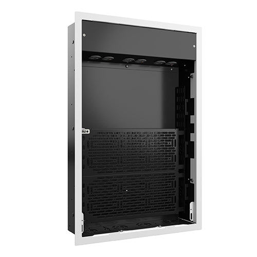 PAC527LFWP6 - Chief - Proximity ExtraLarge InWall Storage Box with 6Receptacles and Lever Lock