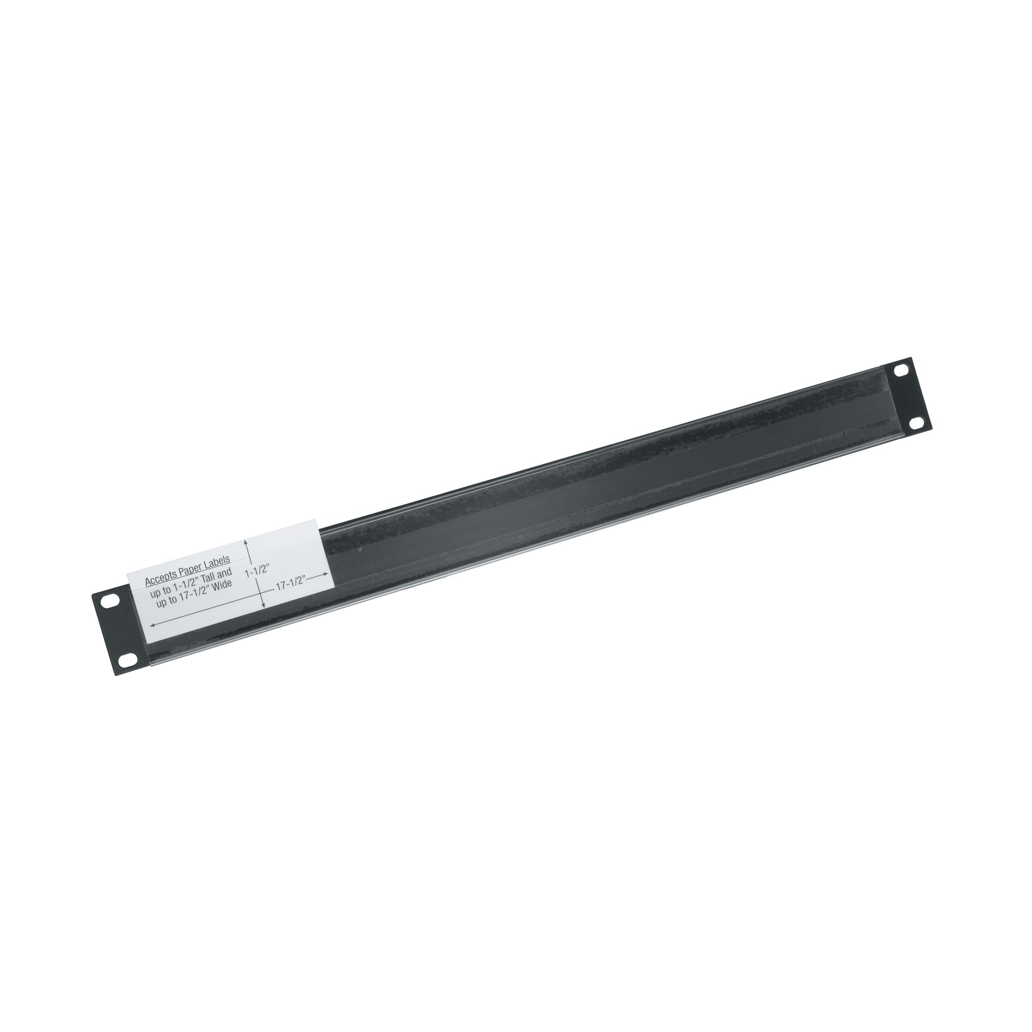 PBL1-ID - Middle Atlantic - 1 RU Flanged Blank Rack Panel Aluminum with ID Strip