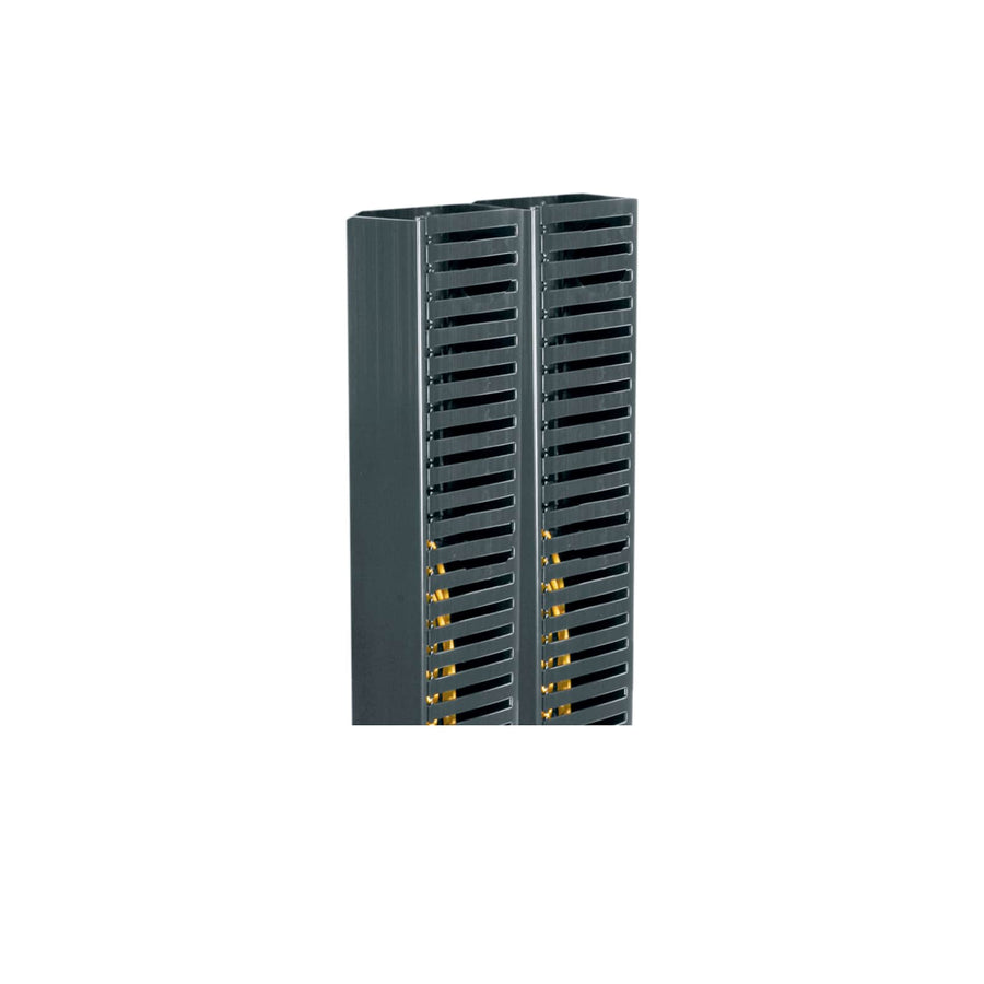 45 RU Cable Duct, 3 Inches Wide x 6 Inches Deep , Dual duct