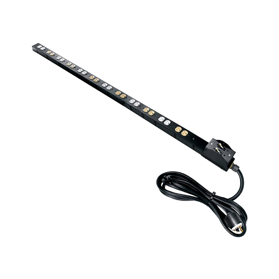 Power Strip, 24 Outlet, 30A, 2 Circuits Twistlock Plug