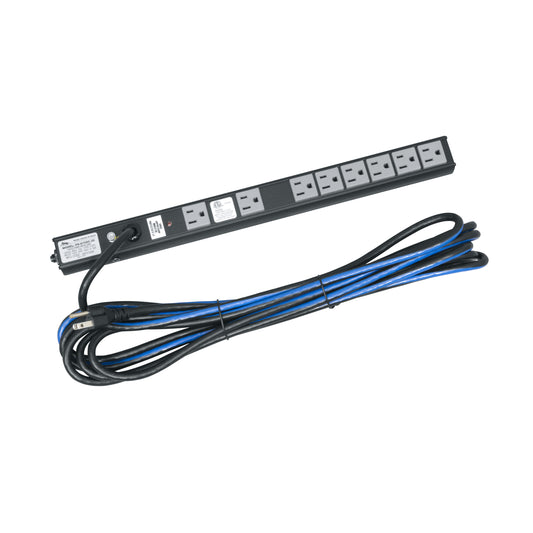 PD-815SC-20 - Middle Atlantic - PD Slim High Density Vertical Power Strip 8 Outlet 15A Basic Surge Protection 20 ft Cord