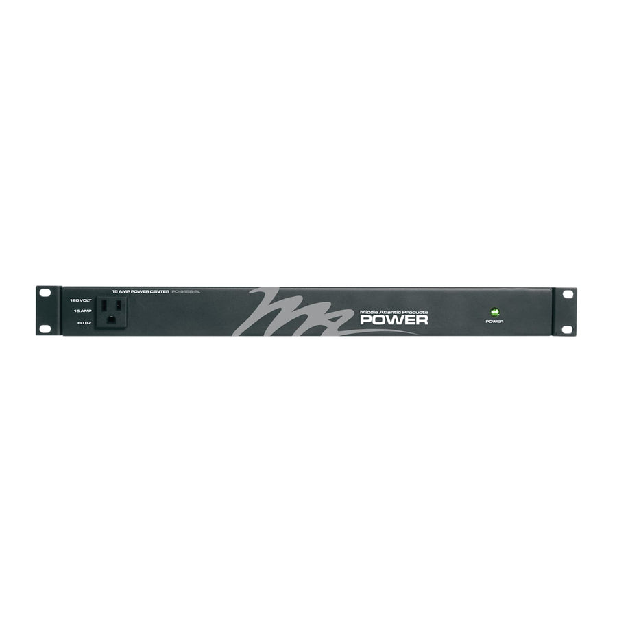 Rackmount Power, 9 Outlet, 15A, Basic Surge Protection