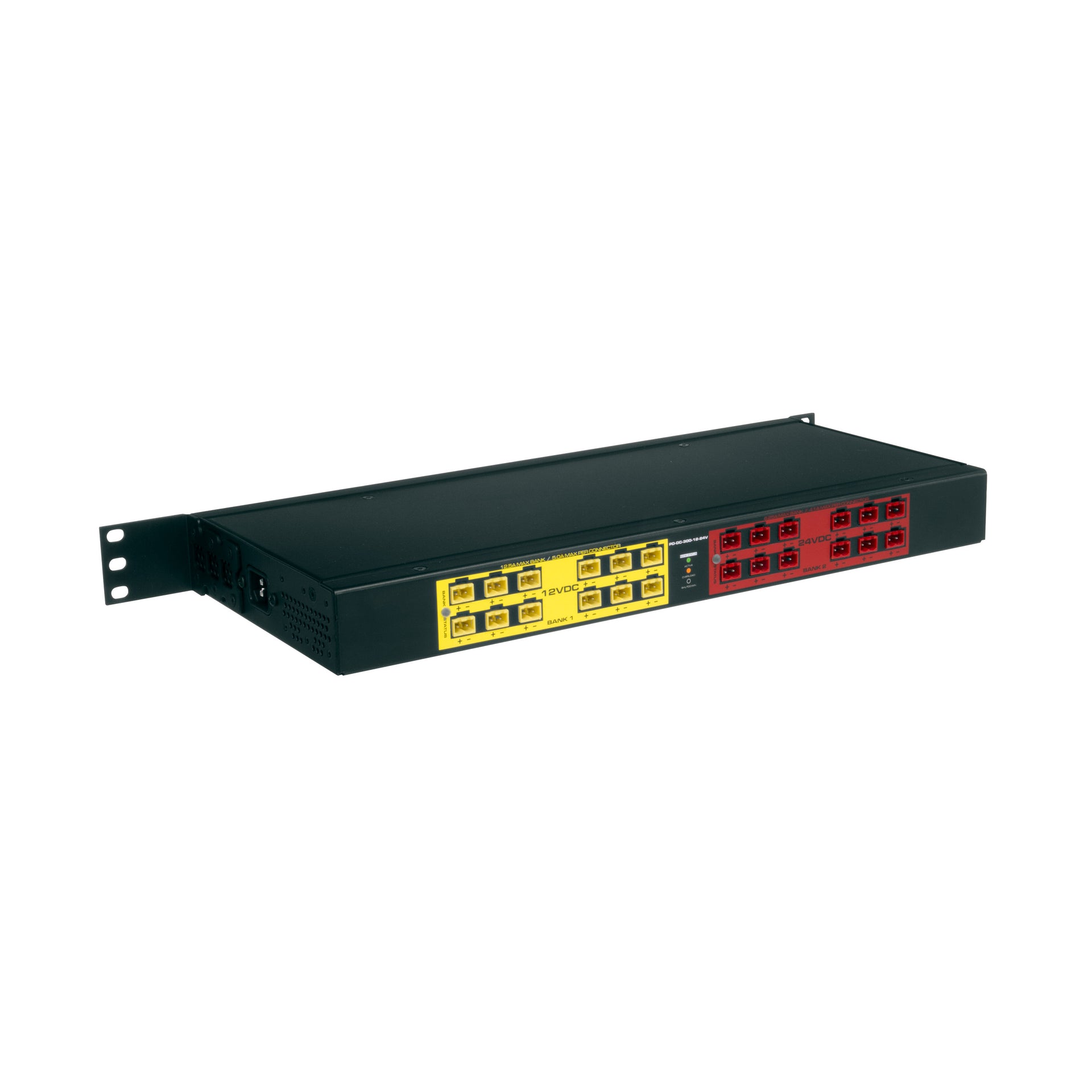 PD-DC-300-12-24V - Middle Atlantic - 300W Maximum Power DC Power Distribution With SplitBank 12V And 24V Outputs