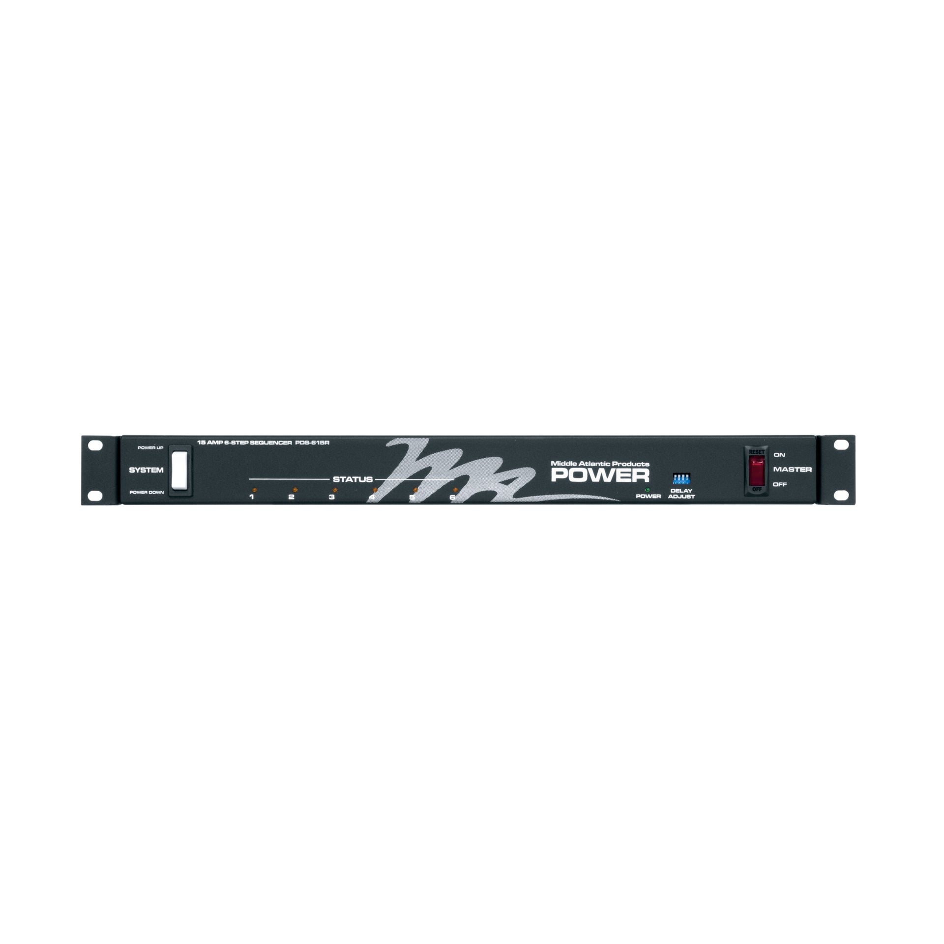 PDS-615R - Middle Atlantic - MultiMount Rackmount Power 6 Outlet 15A 6Step Sequencing
