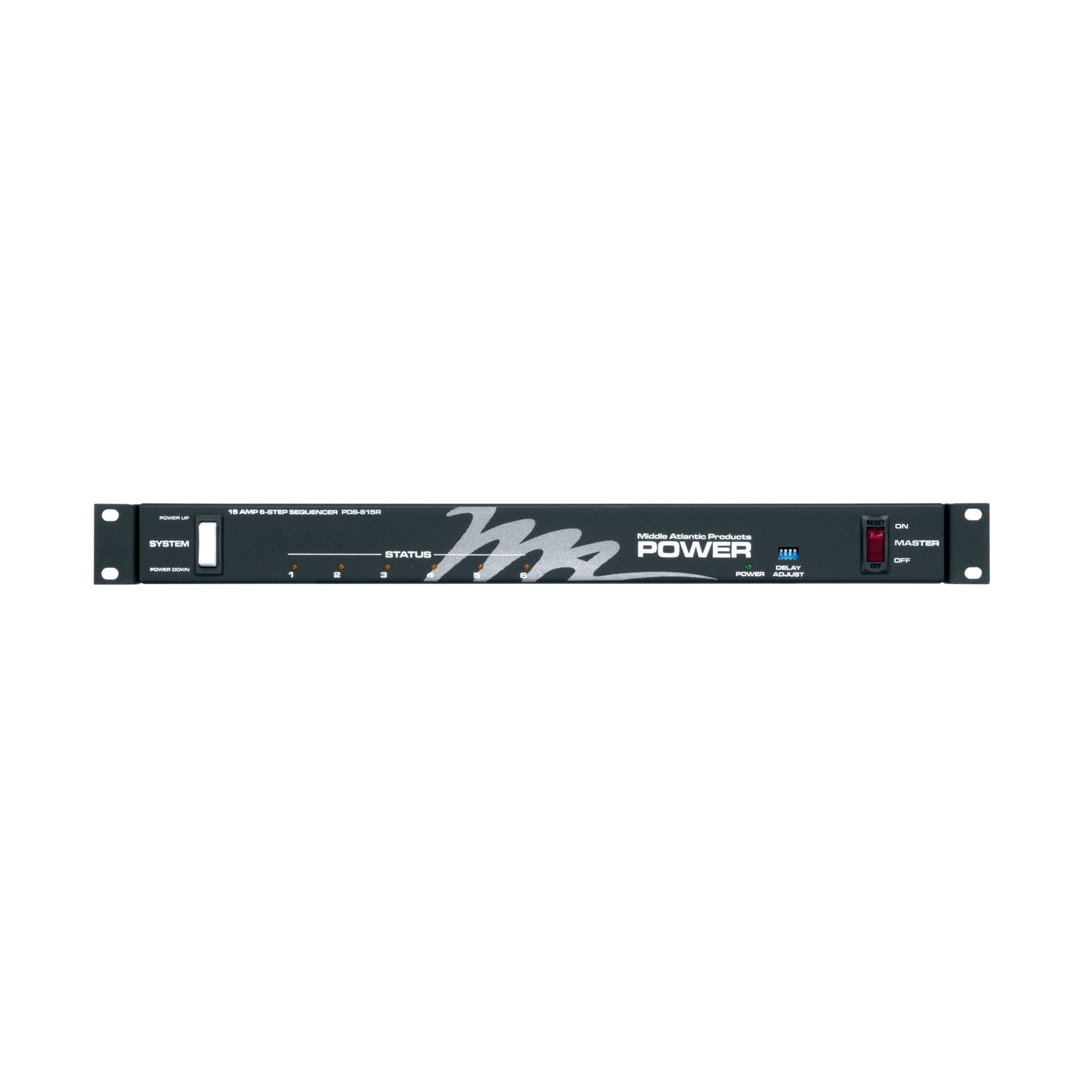 PDS-615R - Middle Atlantic - MultiMount Rackmount Power 6 Outlet 15A 6Step Sequencing