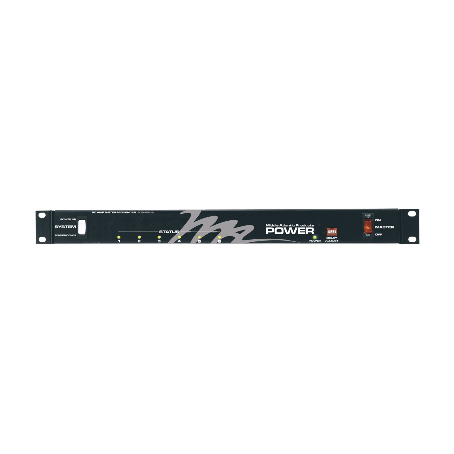PDS-620R - Middle Atlantic - MultiMount Rackmount Power 6 Outlet 20A 6Step Sequencing