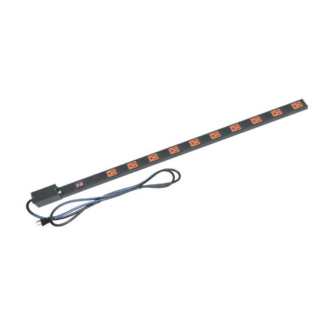 PDT-1015C-M-NS - Middle Atlantic - PDT Low Profile Vertical Power Strip 10 Outlet 15A with Local Meter