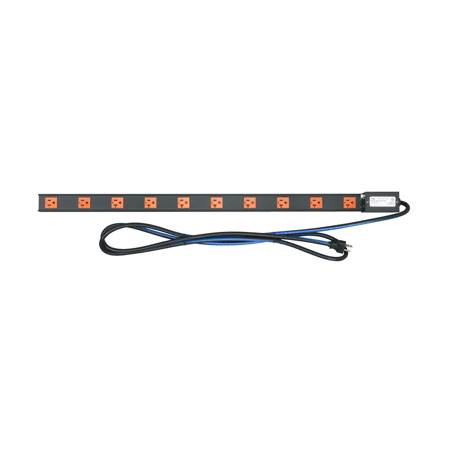 PDT Low Profile Vertical Power Strip, 10 Outlet, 20A