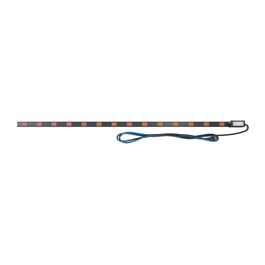 PDT Low Profile Vertical Power Strip, 14 Outlet, 15A