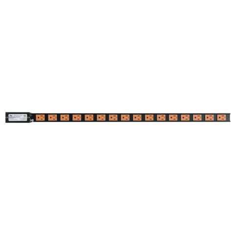 PDT Low Profile Vertical Power Strip, 16 Outlet, 15A