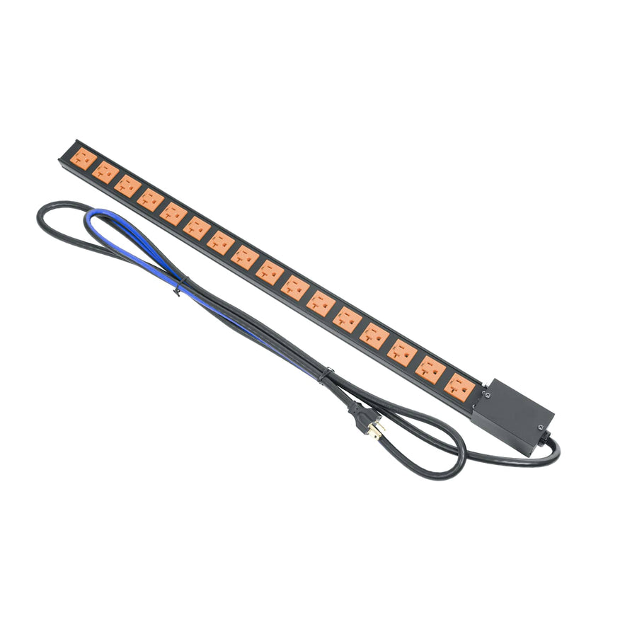 PDT Low Profile Vertical Power Strip, 16 Outlet, 20A