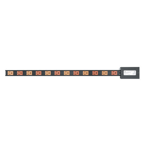 PDT-2X615S - Middle Atlantic - Select Series PDT Low Profile Vertical Power Strip with Dual Circuit 12 Outlet 15A Hardwired