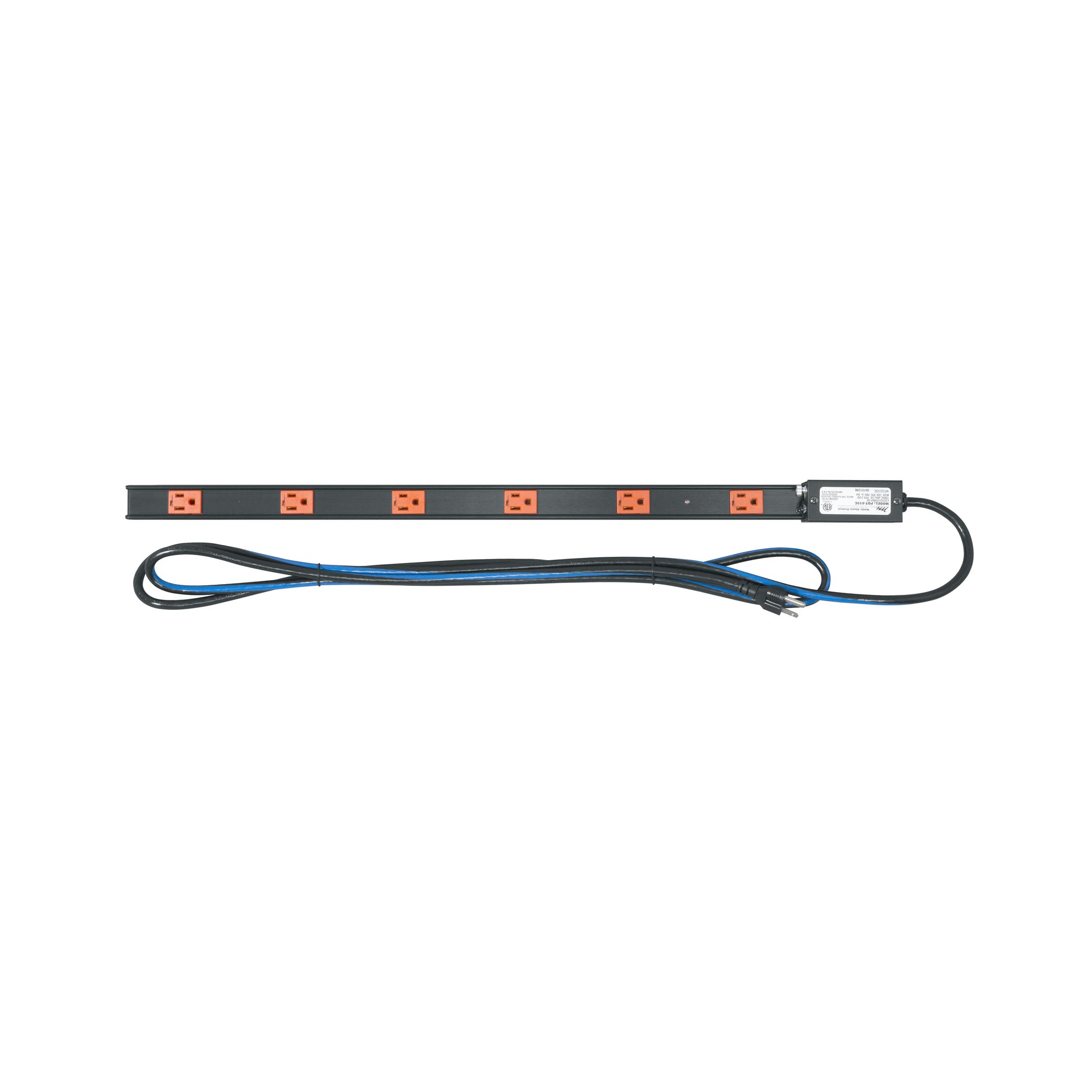 PDT-615C - Middle Atlantic - PDT Low Profile Vertical Power Strip 6 Outlet 15A Basic Surge