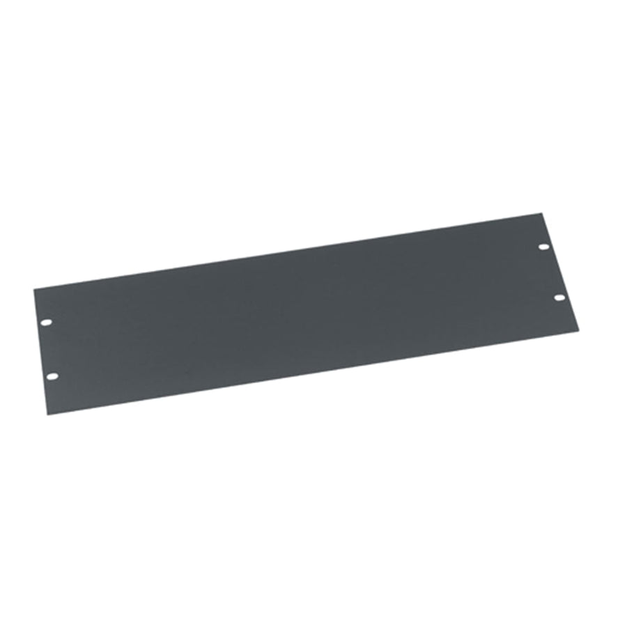 3 RU Flat Blank Rack Panel, Aluminum