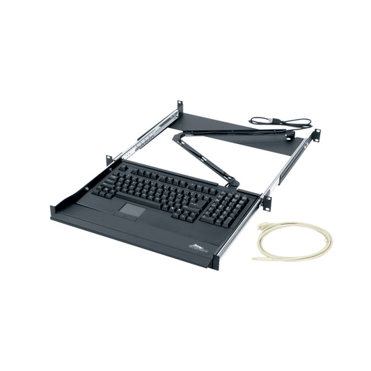 RM-KB - Middle Atlantic - 1 RU Keyboard Sliding Shelf with Computer Keyboard