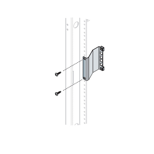 RR2-3RCN - Middle Atlantic - 2 RU Rackrail Recessor 3 Inches Deep