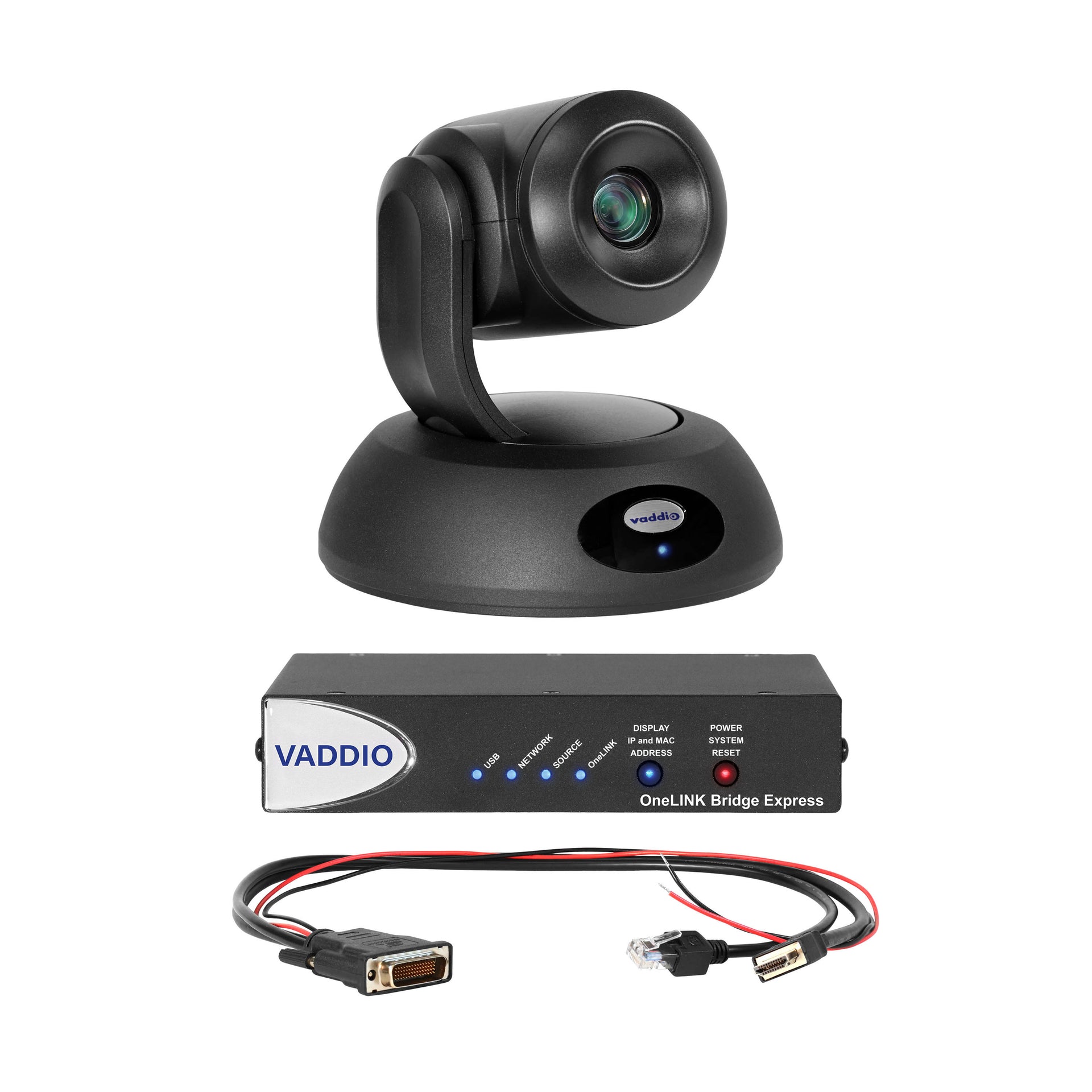 999-96450-570 - Vaddio - RoboSHOT 12E HDBT OneLINK Bridge Express System for Polycom Codecs
