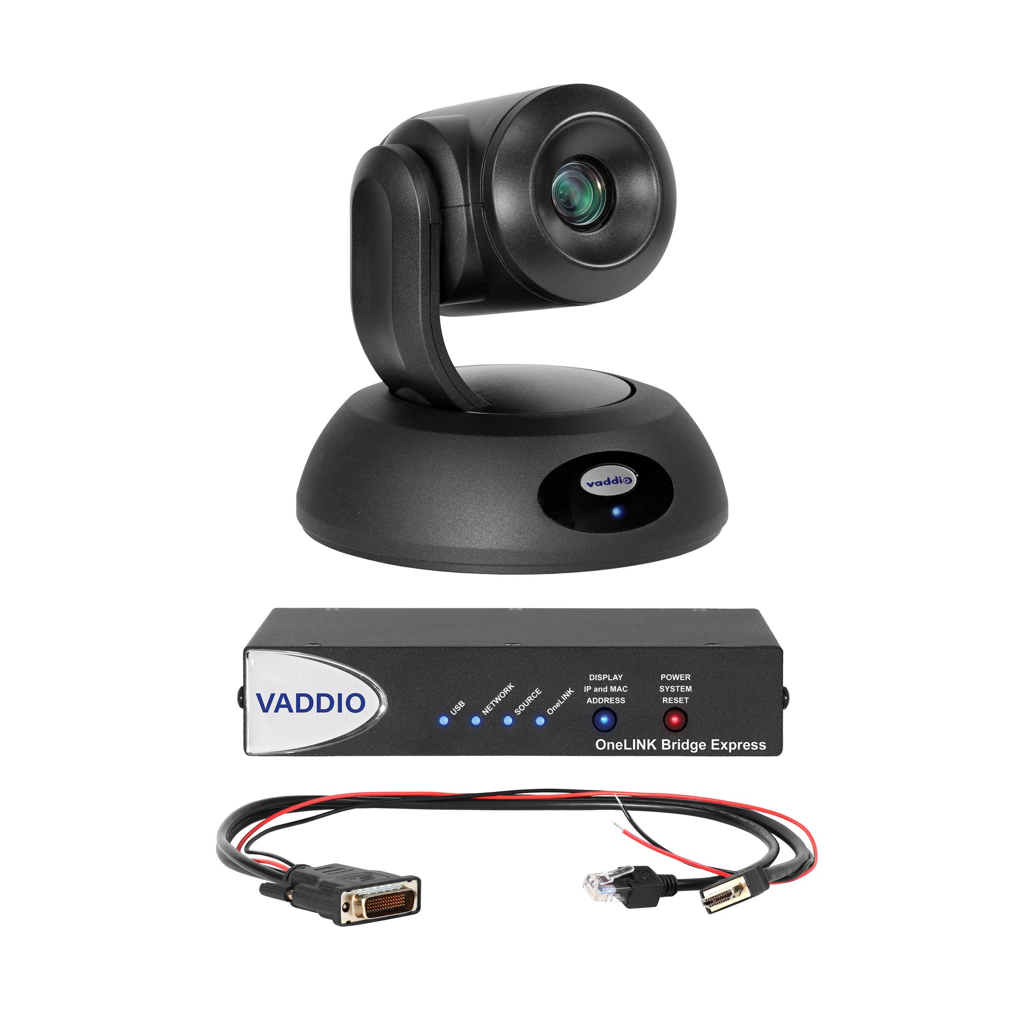 999-96450-570 - Vaddio - RoboSHOT 12E HDBT OneLINK Bridge Express System for Polycom Codecs