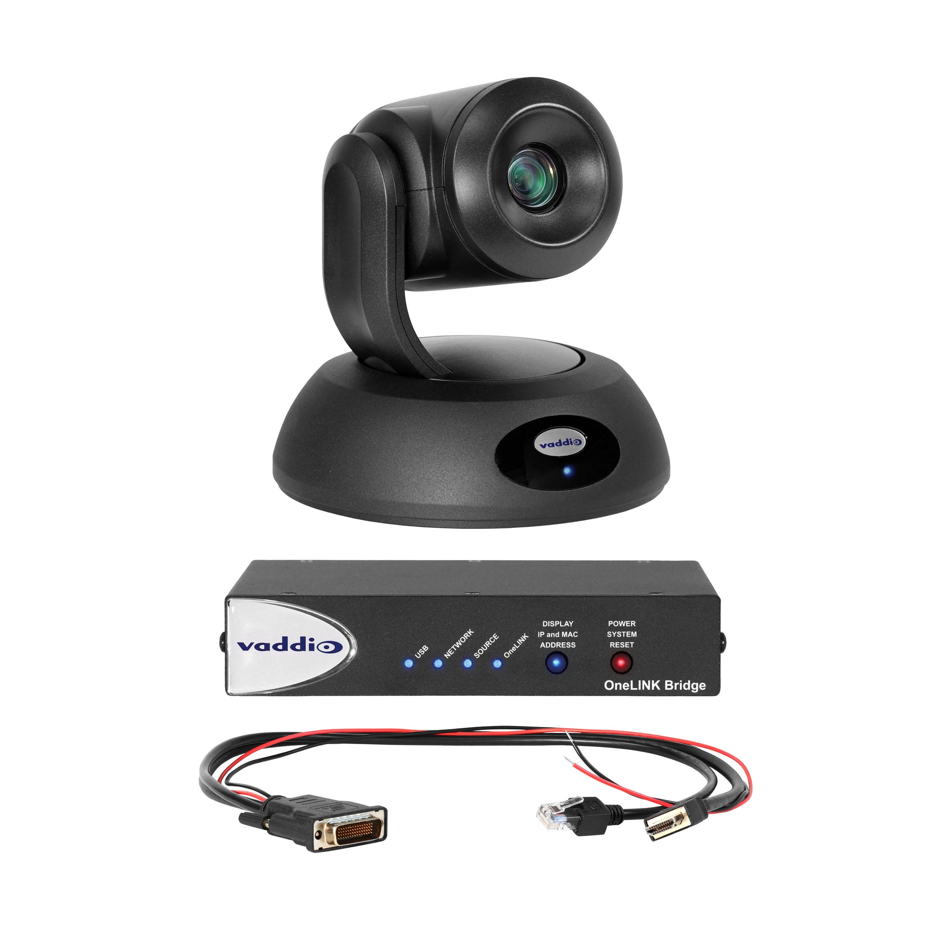 999-96450-500 - Vaddio - RoboSHOT 12E HDBT OneLINK Bridge System for Polycom Codecs