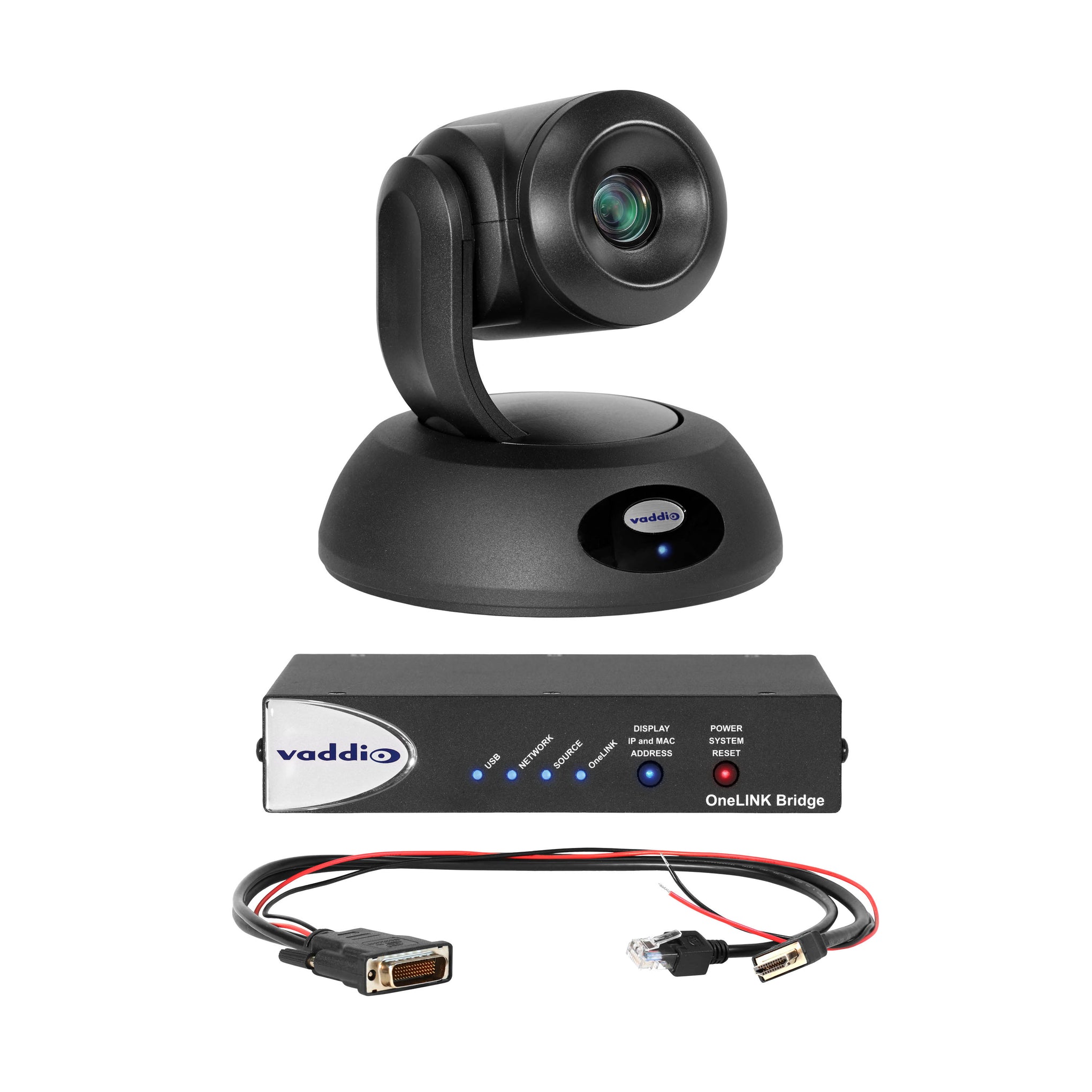 999-96450-500 - Vaddio - RoboSHOT 12E HDBT OneLINK Bridge System for Polycom Codecs
