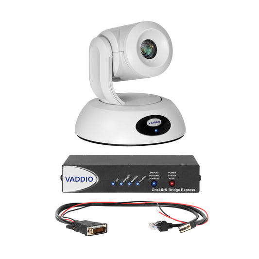 999-96450-570W - Vaddio - RoboSHOT 12E HDBT OneLINK Bridge Express System for Polycom Codecs