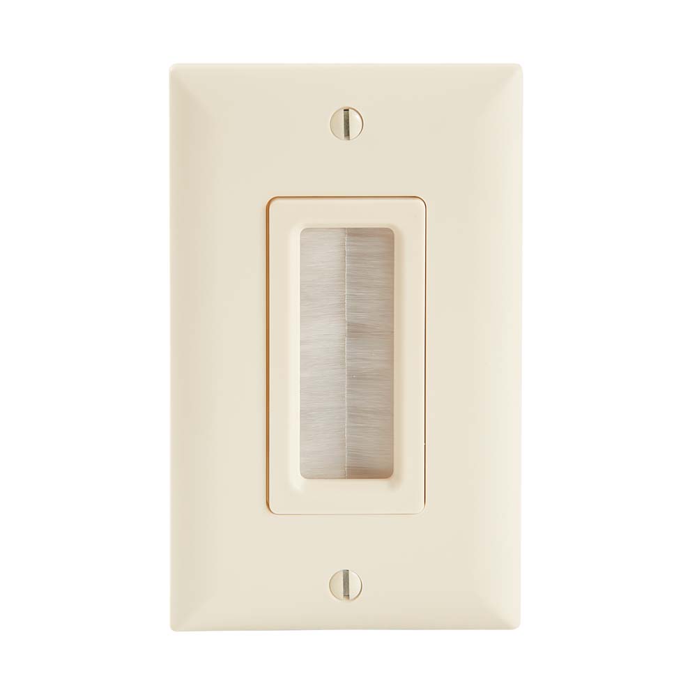 SA-IWCM1-LA1 - Sanus - Cable Management Brush Wall Plate Light Almond