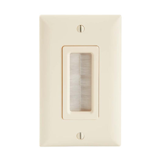 SA-IWCM1-LA1 - Sanus - Cable Management Brush Wall Plate Light Almond