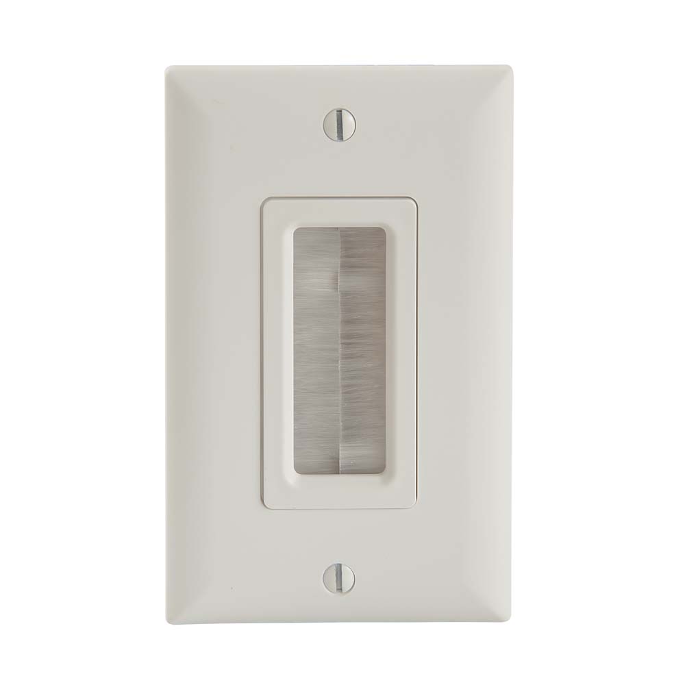 SA-IWCM1-W1 - Sanus - Cable Management Brush Wall Plate White