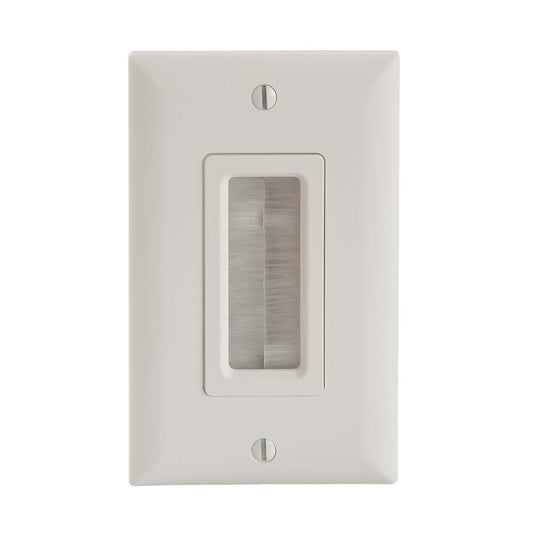 SA-IWCM1-W1 - Sanus - Cable Management Brush Wall Plate White