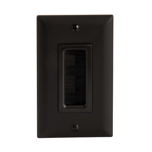 SA-IWCM1-B1 - Sanus - SAIWCM1B1 Cable Management Brush Wall Plate Black