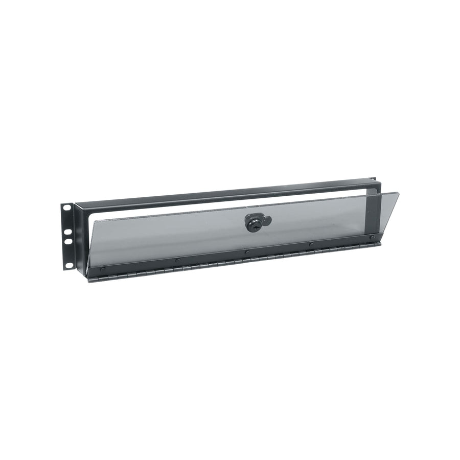 2 RU Fixed Security Cover With Hinged Plexi Door