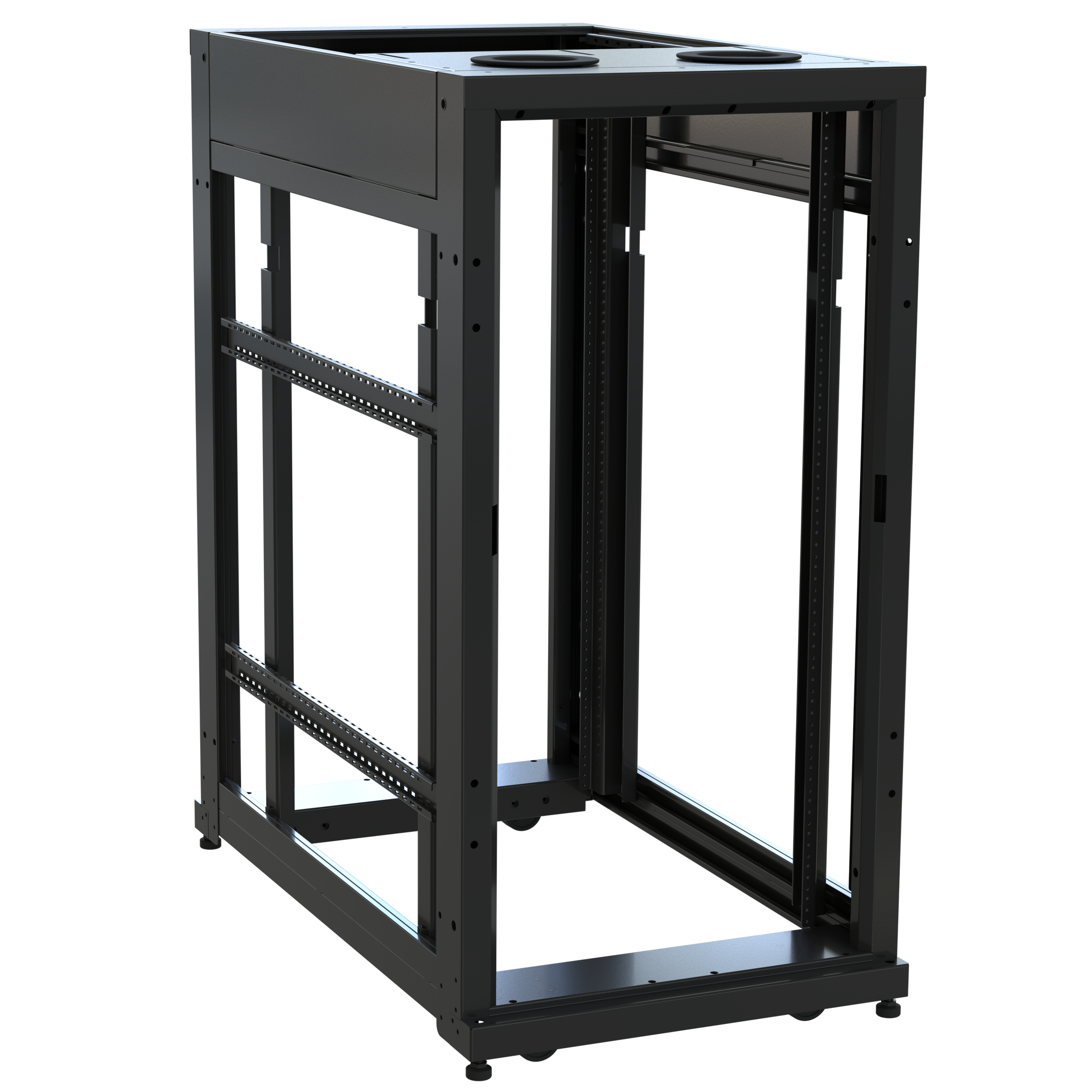 SNE24F-2442 - Middle Atlantic - 24 RU SNE Series Rack Frame 42 Inches Deep 24 Inches Wide with 1032 Rackrail