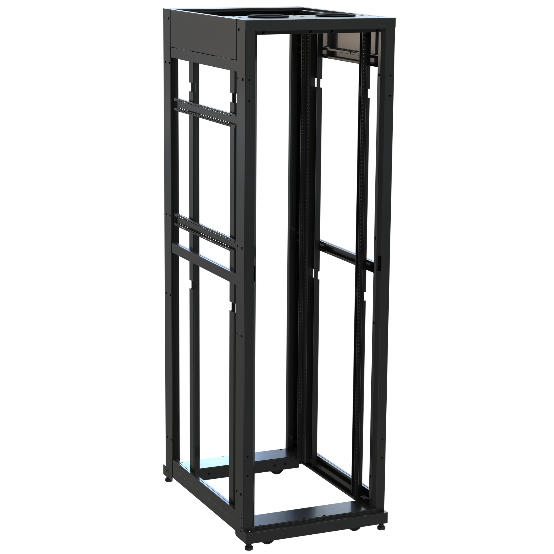 SNE24F-4236 - Middle Atlantic - 42 RU SNE Series Rack Frame 36 Inches Deep 24 Inches Wide with 1032 Rackrail