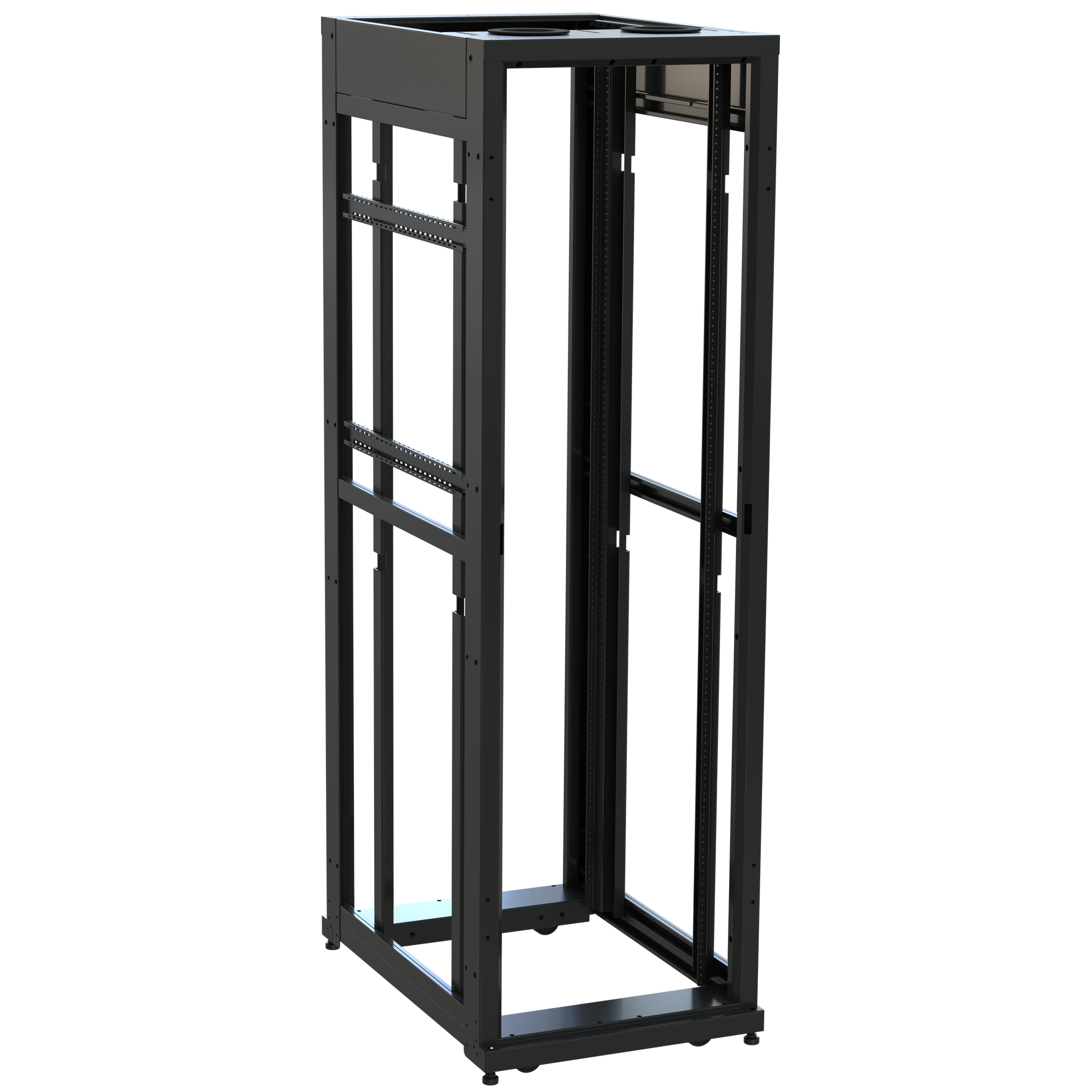 SNE24F-4236 - Middle Atlantic - 42 RU SNE Series Rack Frame 36 Inches Deep 24 Inches Wide with 1032 Rackrail