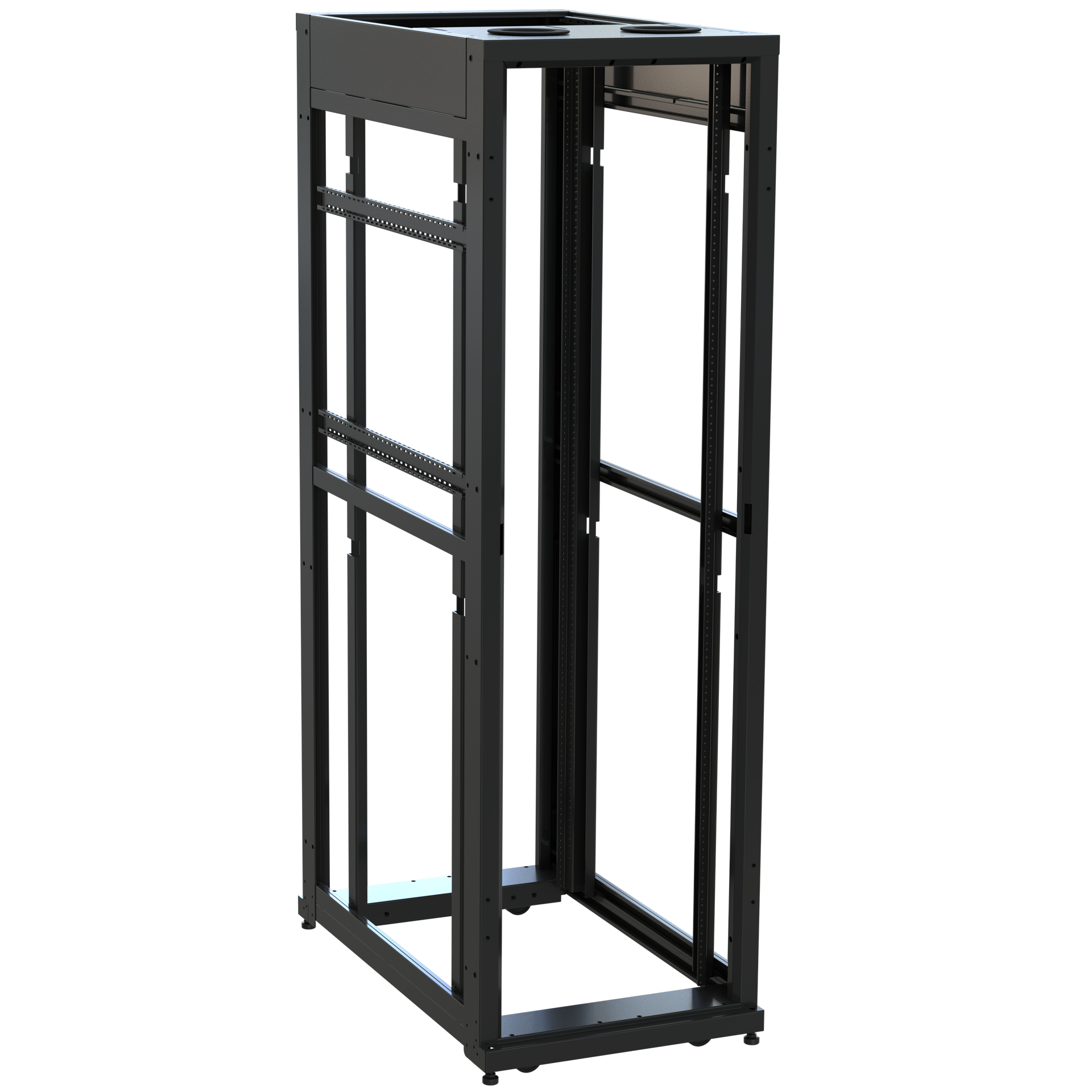 SNE24F-4242 - Middle Atlantic - 42 RU SNE Series Rack Frame 42 Inches Deep 24 Inches Wide with 1032 Rackrail
