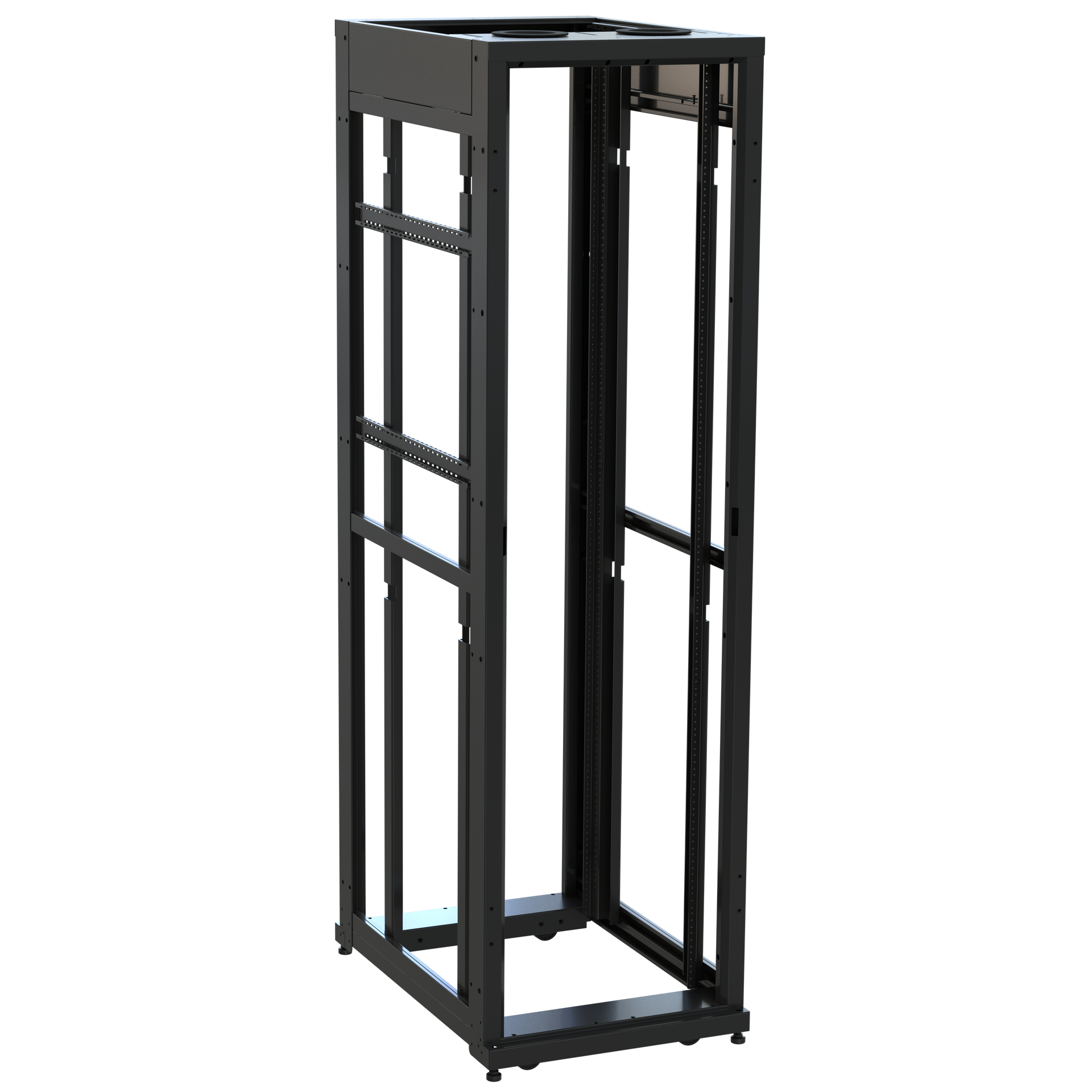 SNE24F-4536 - Middle Atlantic - 45 RU SNE Series Rack Frame 36 Inches Deep 24 Inches Wide with 1032 Rackrail