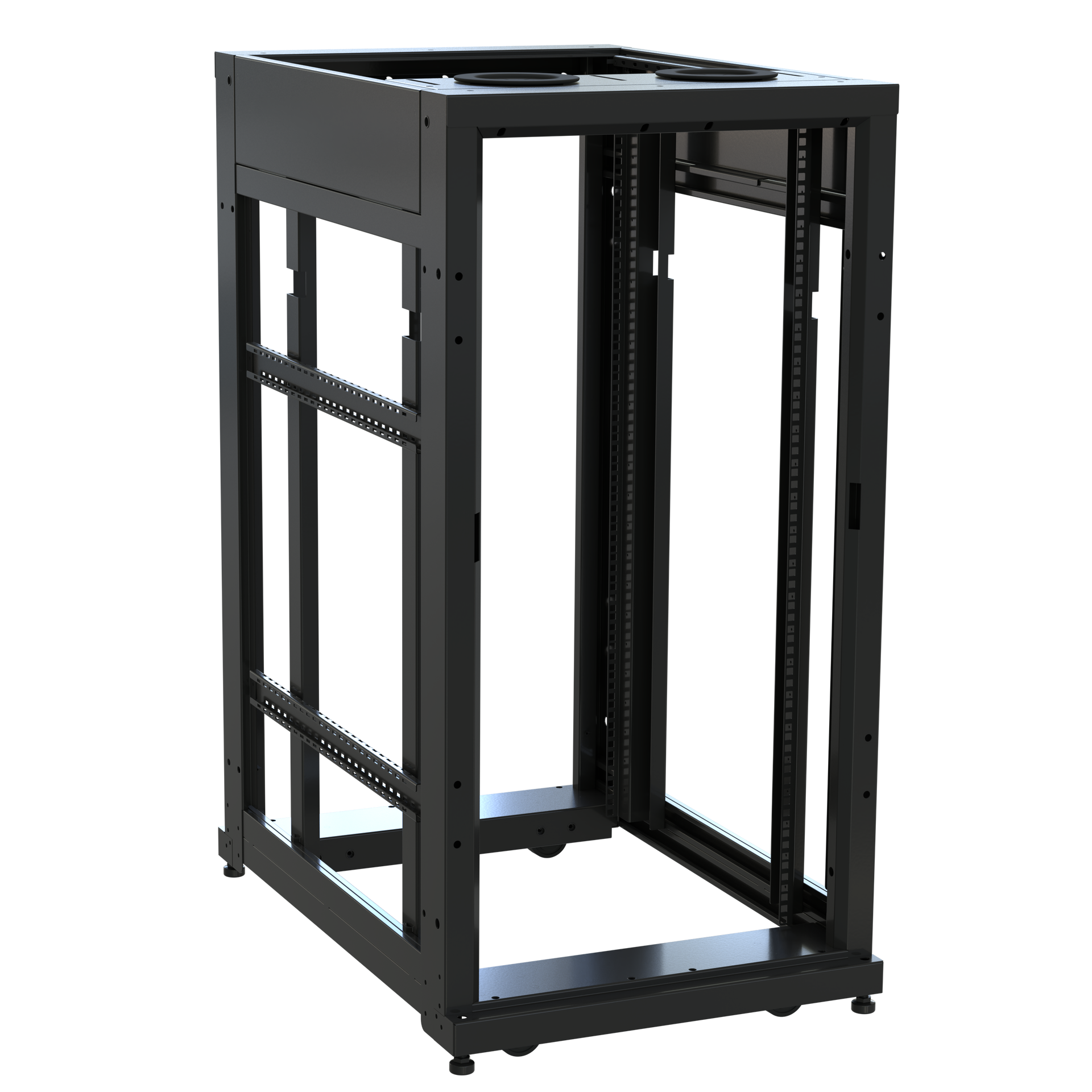 SNE24F-CN-2436 - Middle Atlantic - 24 RU SNE Series Rack Frame 36 Inches Deep 24 Inches Wide with Cage Nut Rackrail