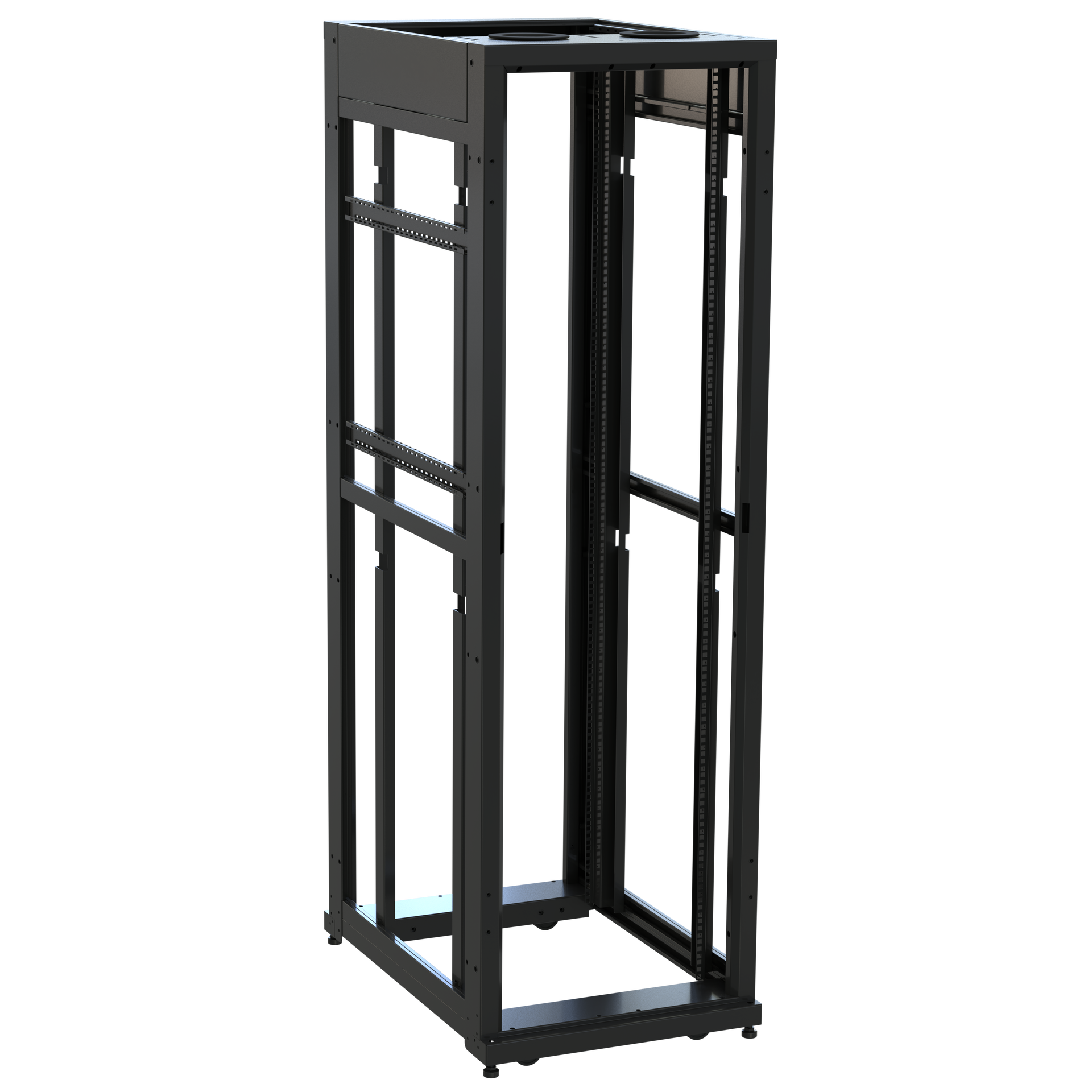 SNE24F-CN-4236 - Middle Atlantic - 42 RU SNE Series Rack Frame 36 Inches Deep 24 Inches Wide with Cage Nut Rackrail