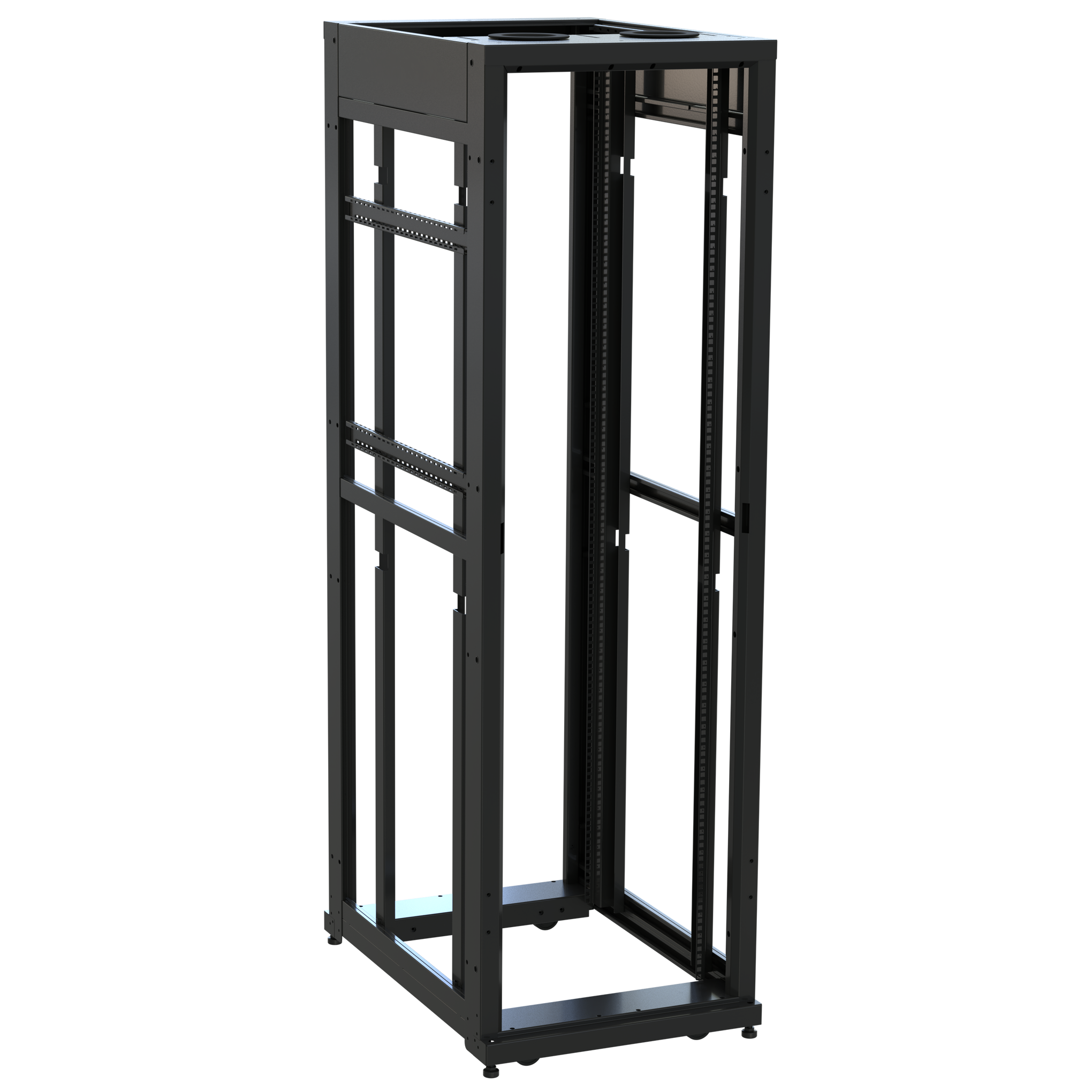 SNE24F-CN-4236 - Middle Atlantic - 42 RU SNE Series Rack Frame 36 Inches Deep 24 Inches Wide with Cage Nut Rackrail