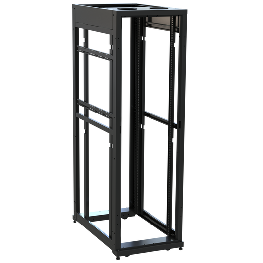 SNE24F-CN-4242 - Middle Atlantic - 42 RU SNE Series Rack Frame 42 Inches Deep 24 Inches Wide with Cage Nut Rackrail