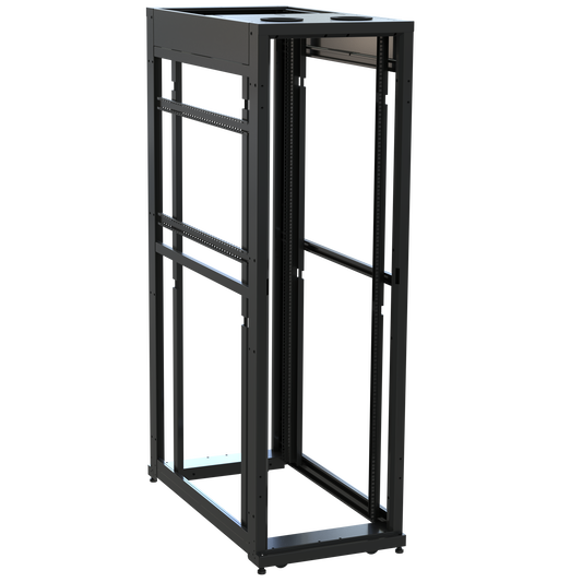SNE24F-CN-4248 - Middle Atlantic - 42 RU SNE Series Rack Frame 48 Inches Deep 24 Inches Wide with Cage Nut Rackrail