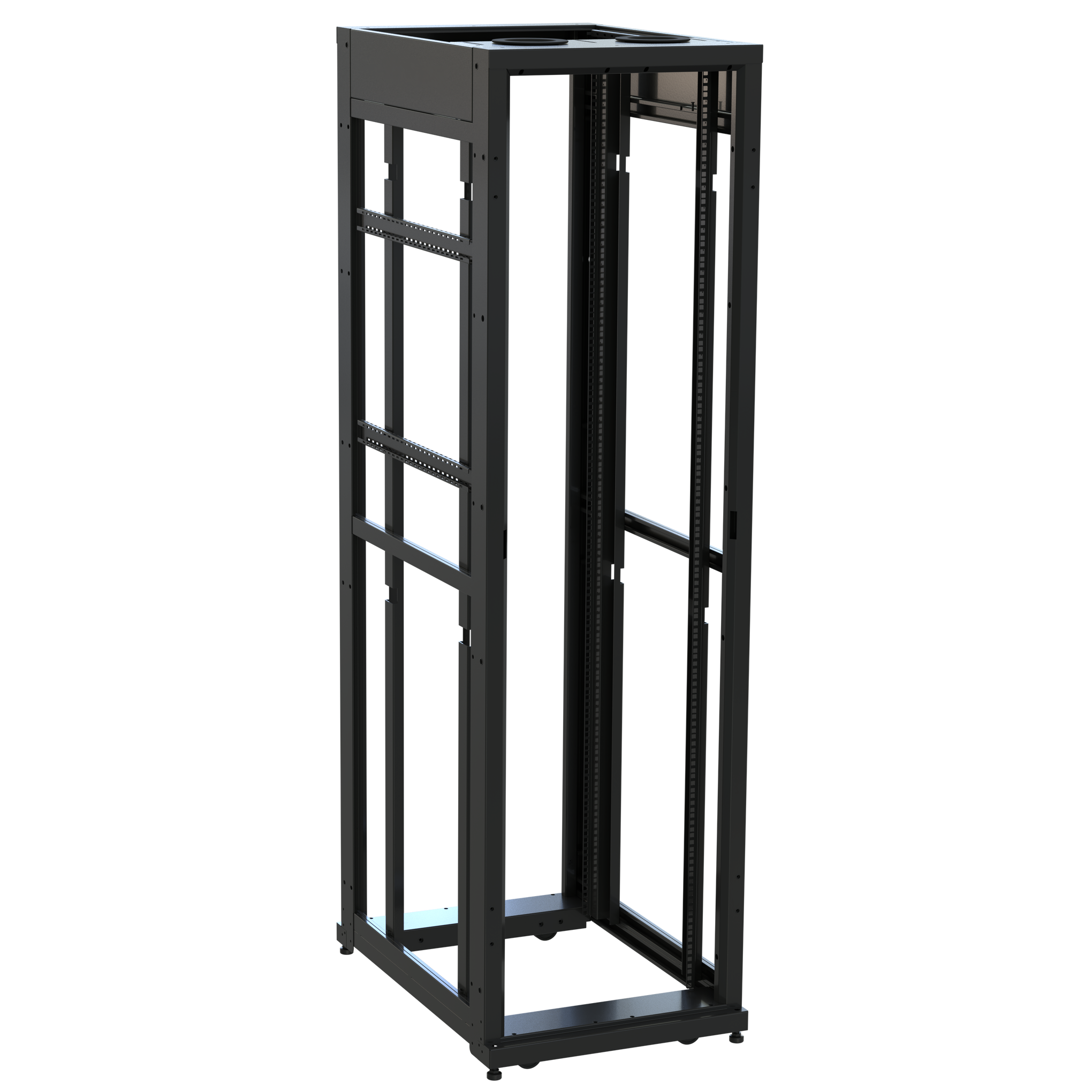 SNE24F-CN-4536 - Middle Atlantic - 45 RU SNE Series Rack Frame 36 Inches Deep 24 Inches Wide with Cage Nut Rackrail