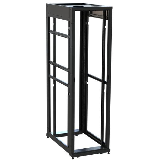 SNE24F-CN-4542 - Middle Atlantic - 45 RU SNE Series Rack Frame 42 Inches Deep 24 Inches Wide with Cage Nut Rackrail